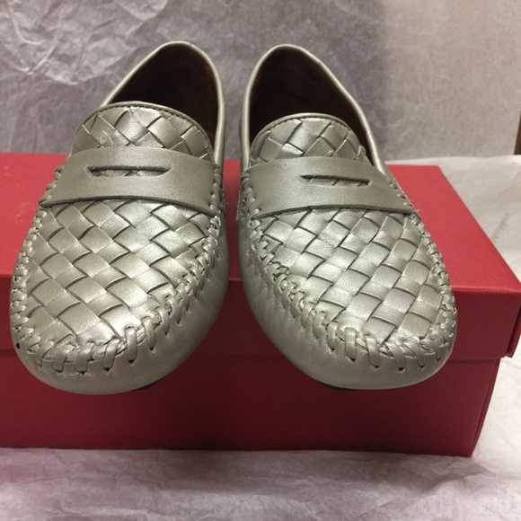 Robert Zur Silver Petra Flats Loafer 5 - Picture 5 of 6